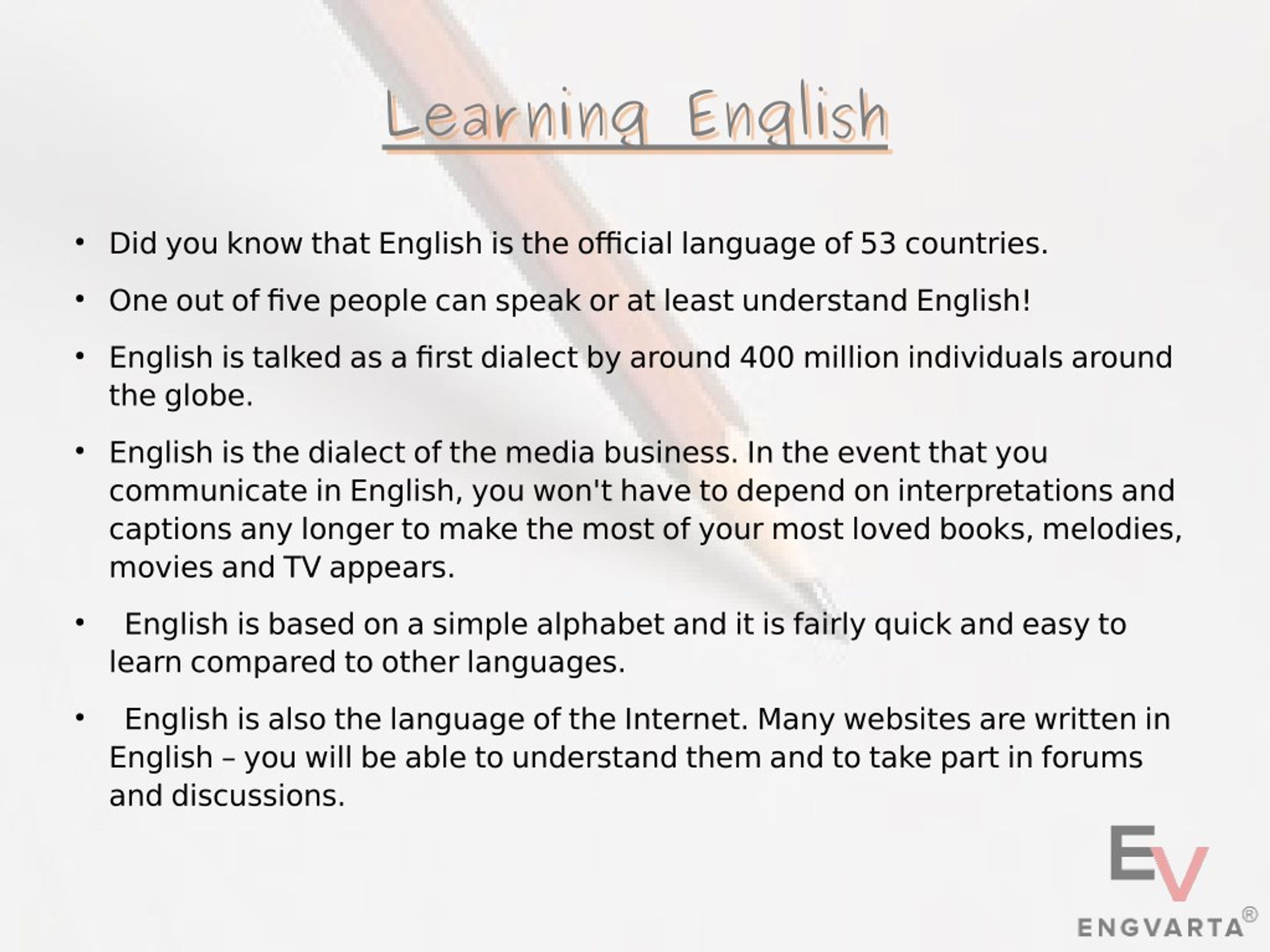 PPT - English is important in any and every profession PowerPoint ...