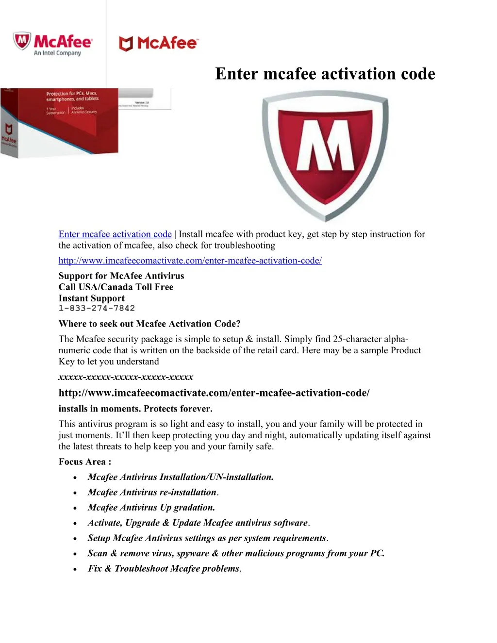 PPT enter mcafee activation code PowerPoint Presentation, free