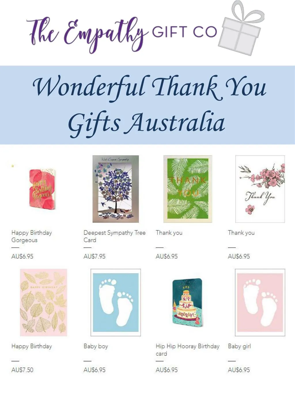 PPT Wonderful Thank You Gifts Australia PowerPoint Presentation, free download ID7912361