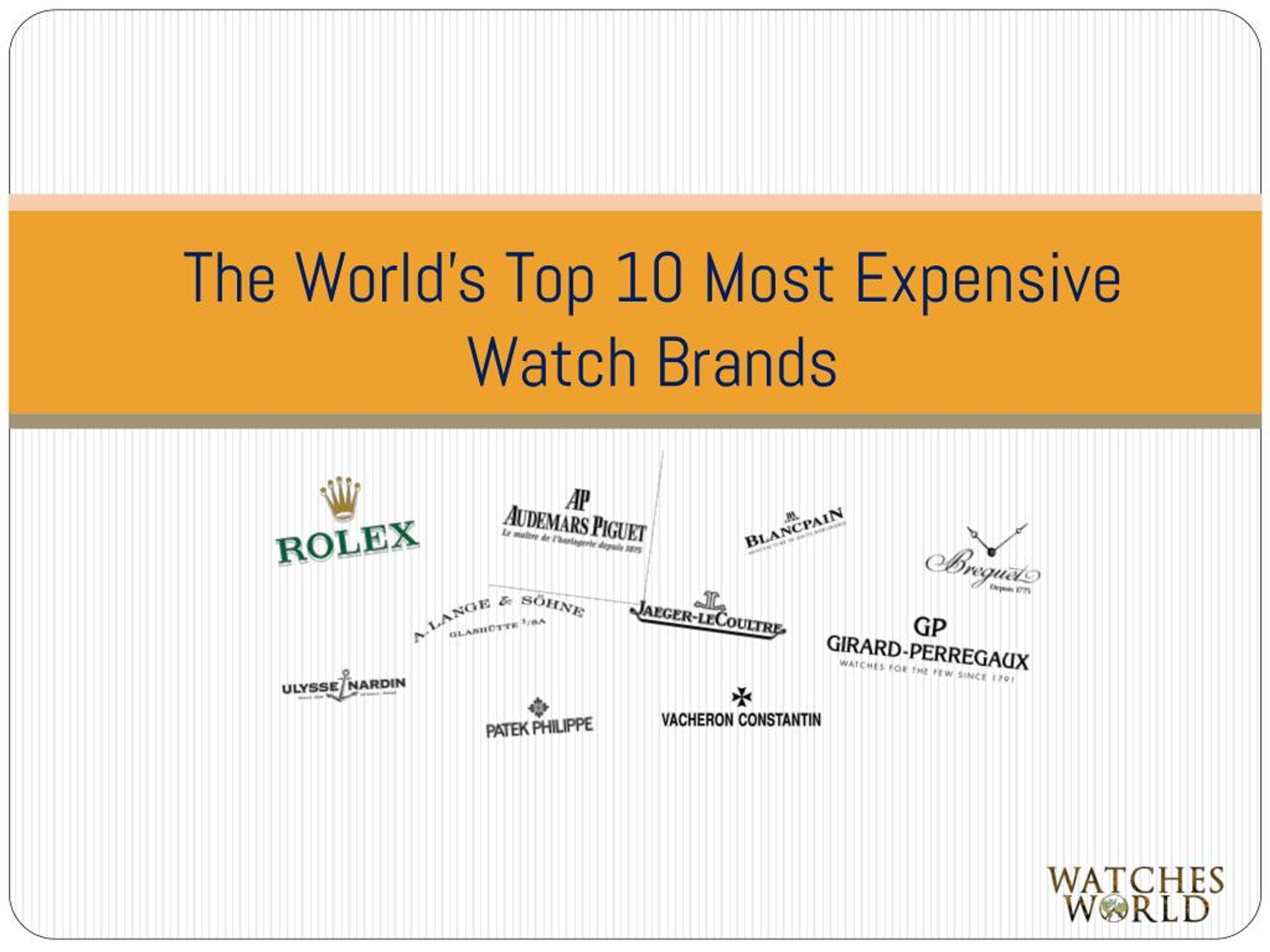PPT - The World's Top Most Expensive Watch Brands PowerPoint