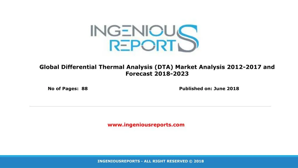 global differential thermal analysis dta market n.