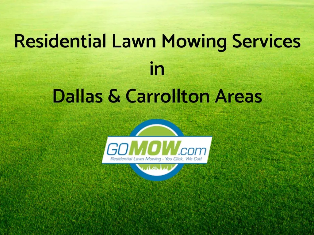 residential lawn mowing services in dallas n.