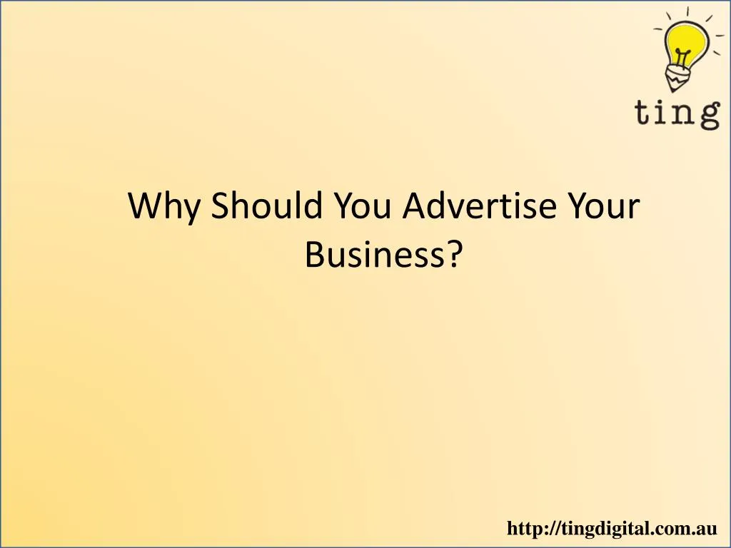 why should you advertise your business n.
