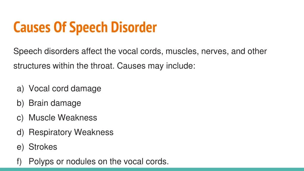 dissertation on speech disorder