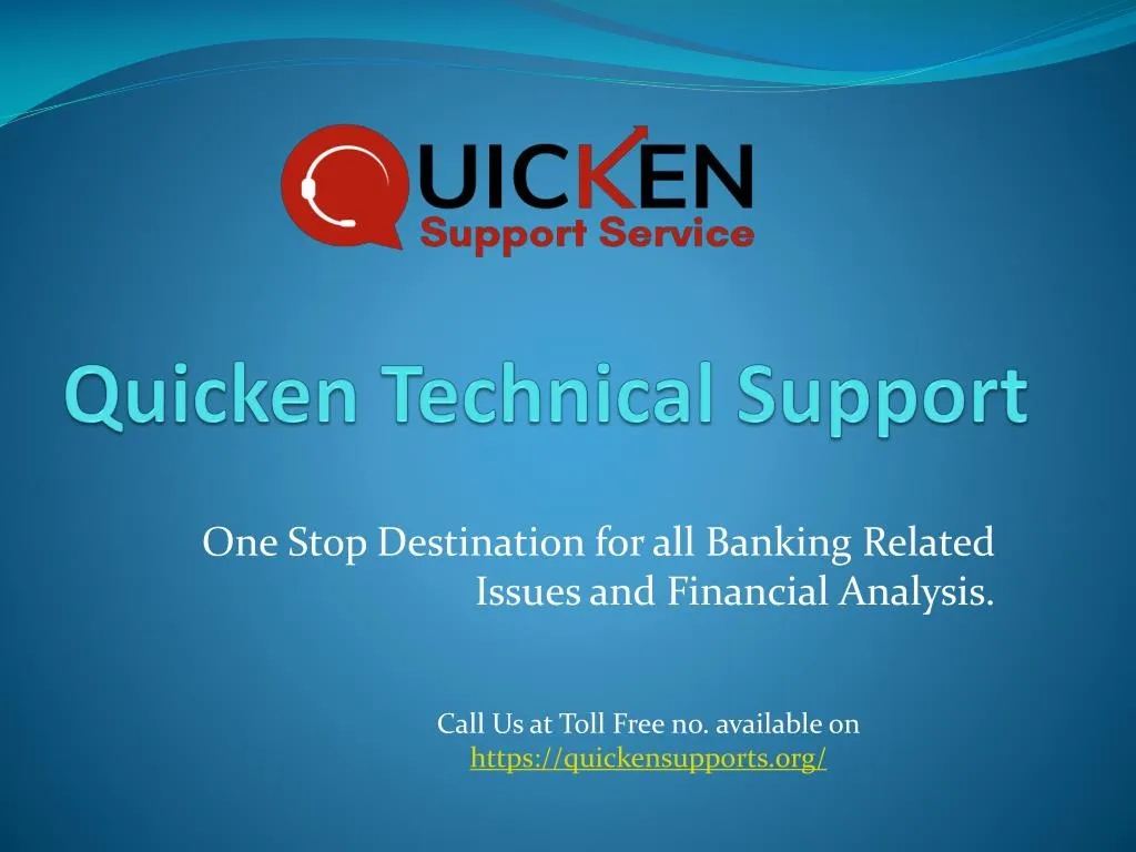 PPT Quicken Support PowerPoint Presentation, free download ID7914215
