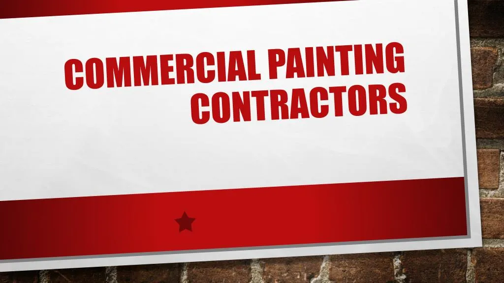 commercial painting contractors n.