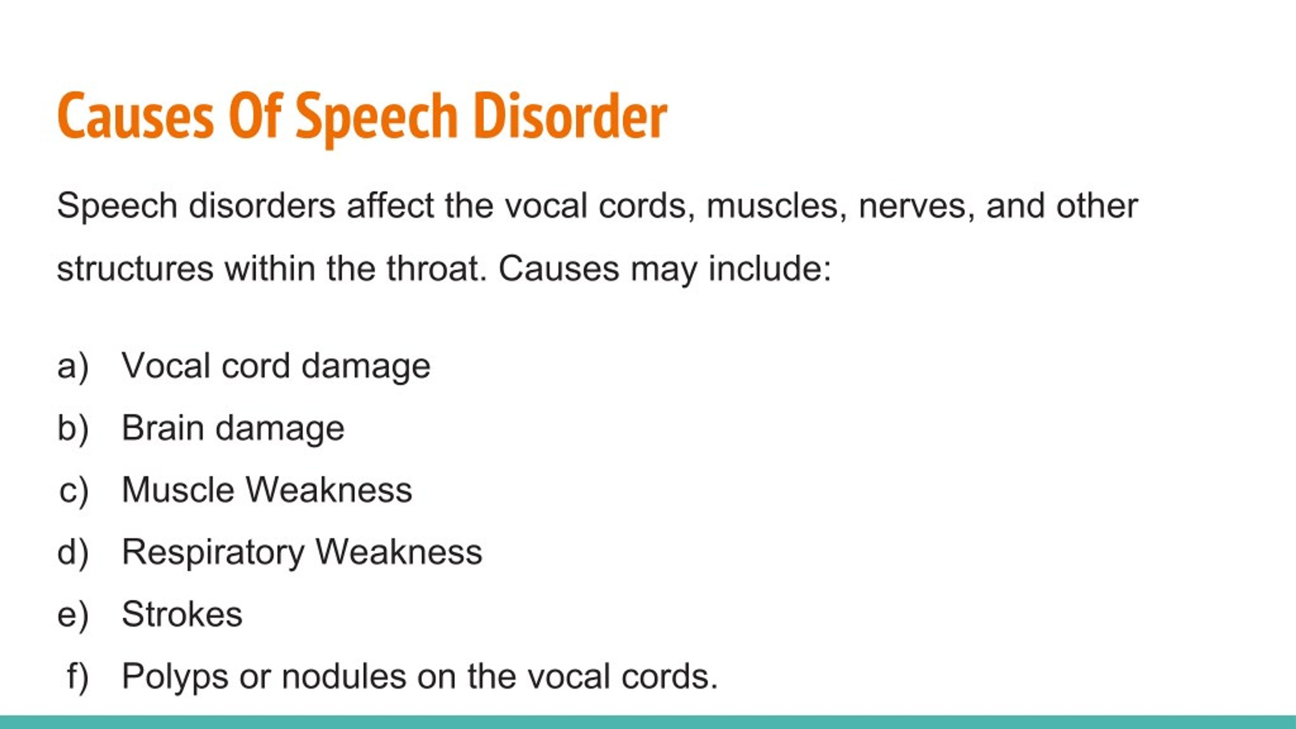 speech defect short definition