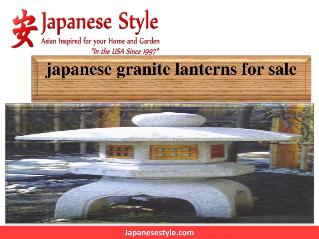 japanese granite lanterns for sale n.