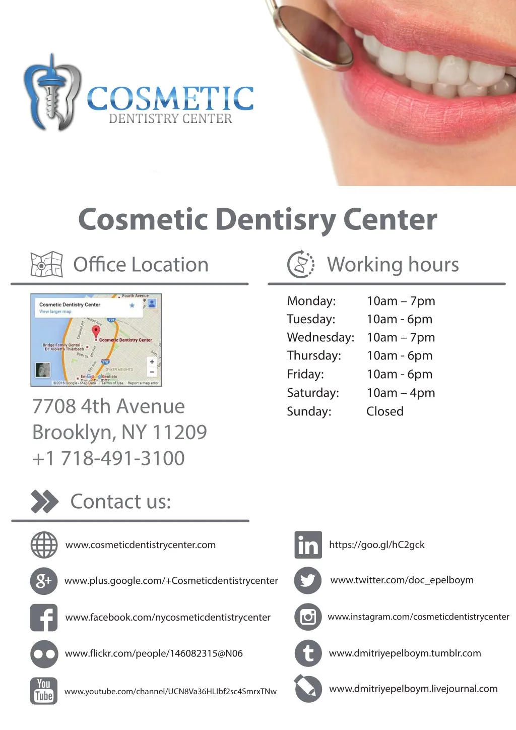cosmetic dentisry center n.