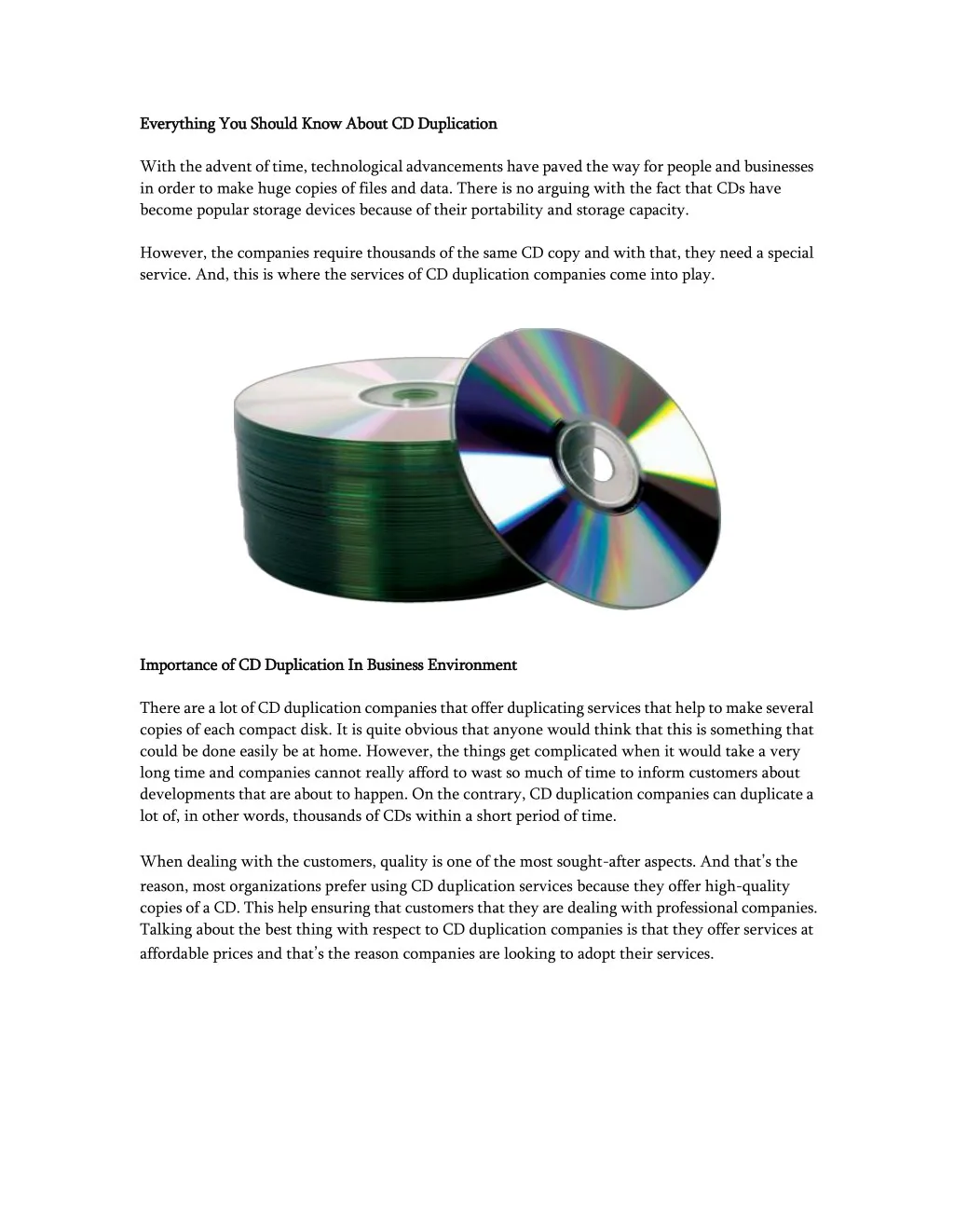 everything you should know about cd duplication n.
