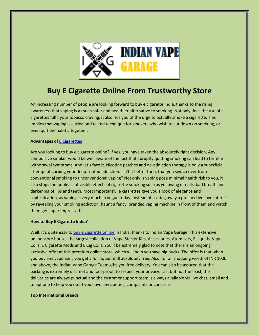 buy e cigarette online from trustworthy store n.