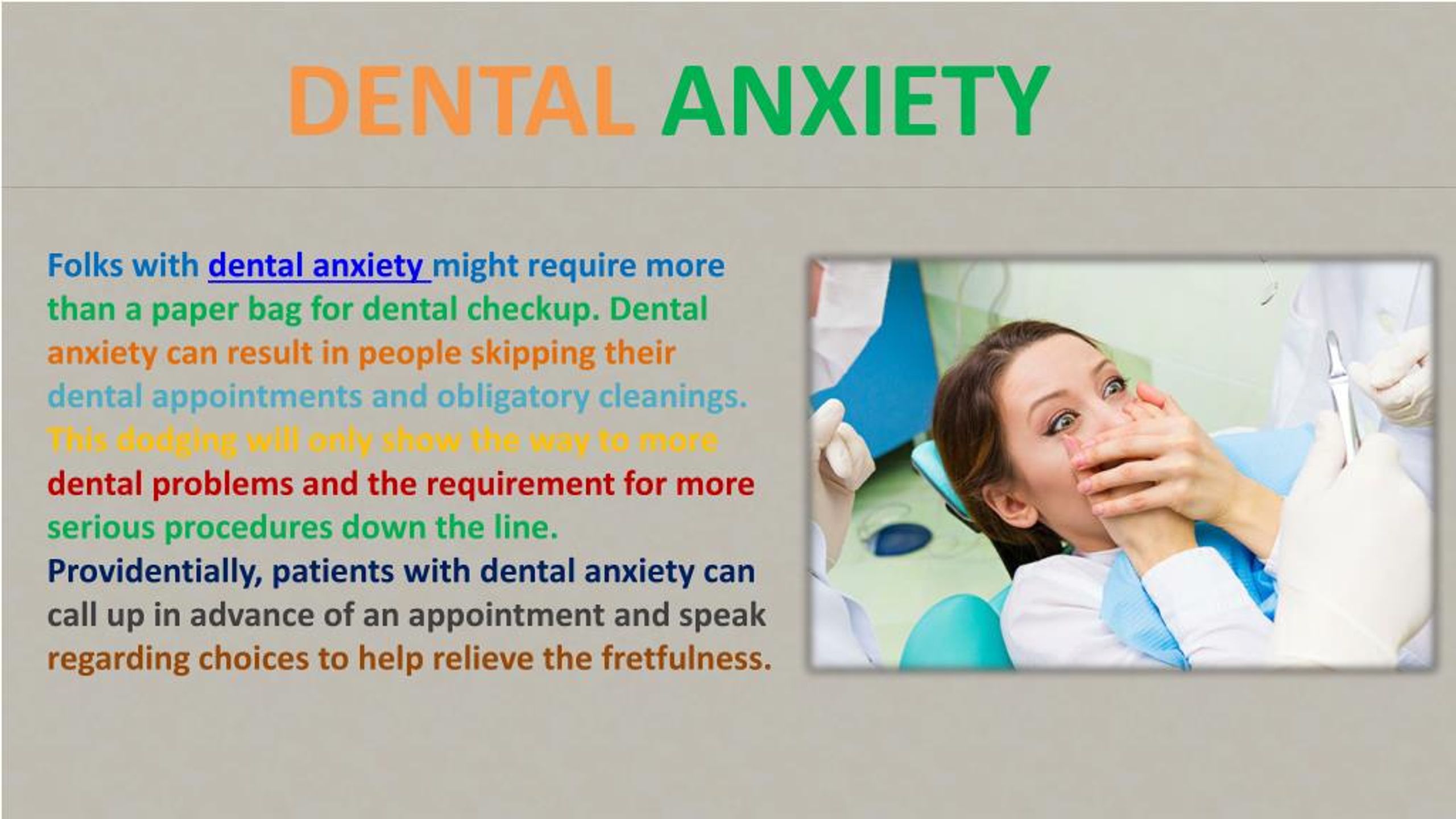 PPT - TAKE A BITE OUT OF DENTAL ANXIETY PowerPoint Presentation, Free ...