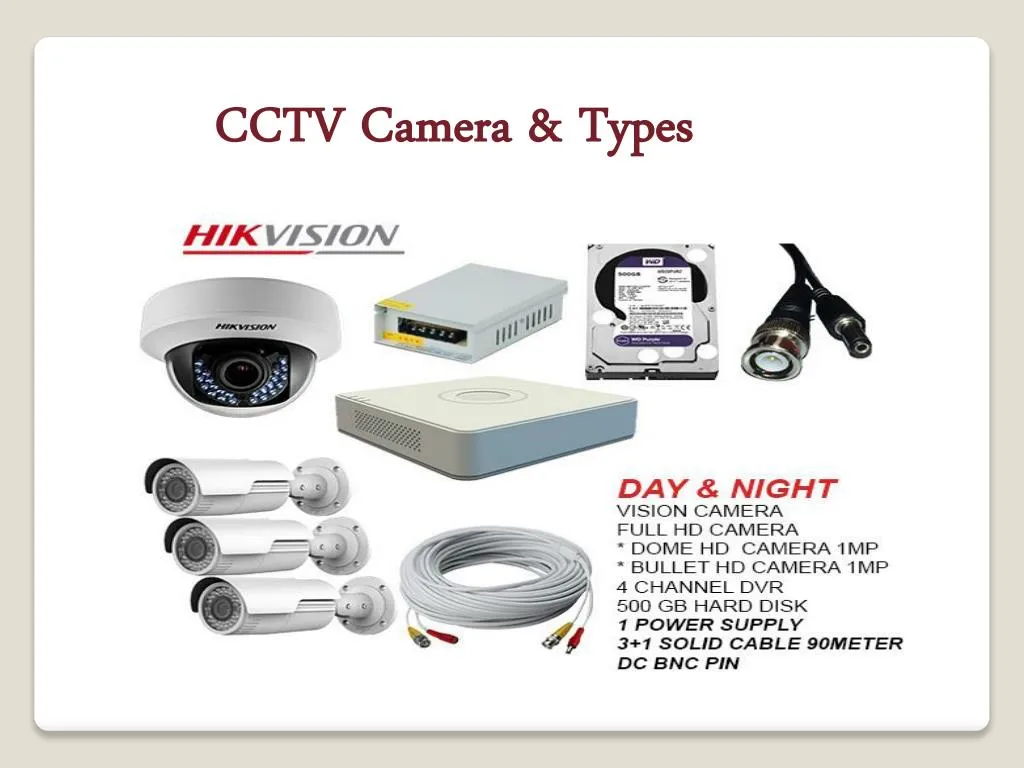 PPT CCTV Camera Types PowerPoint Presentation Free Download ID 