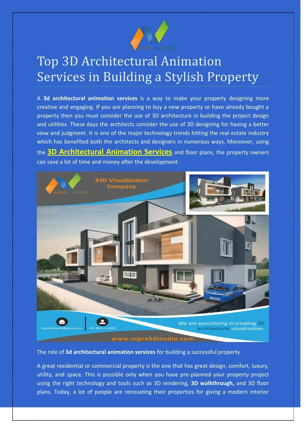 PPT - Top 3D Architectural Animation Services in Building a Stylish  Property PowerPoint Presentation - ID:7917639
