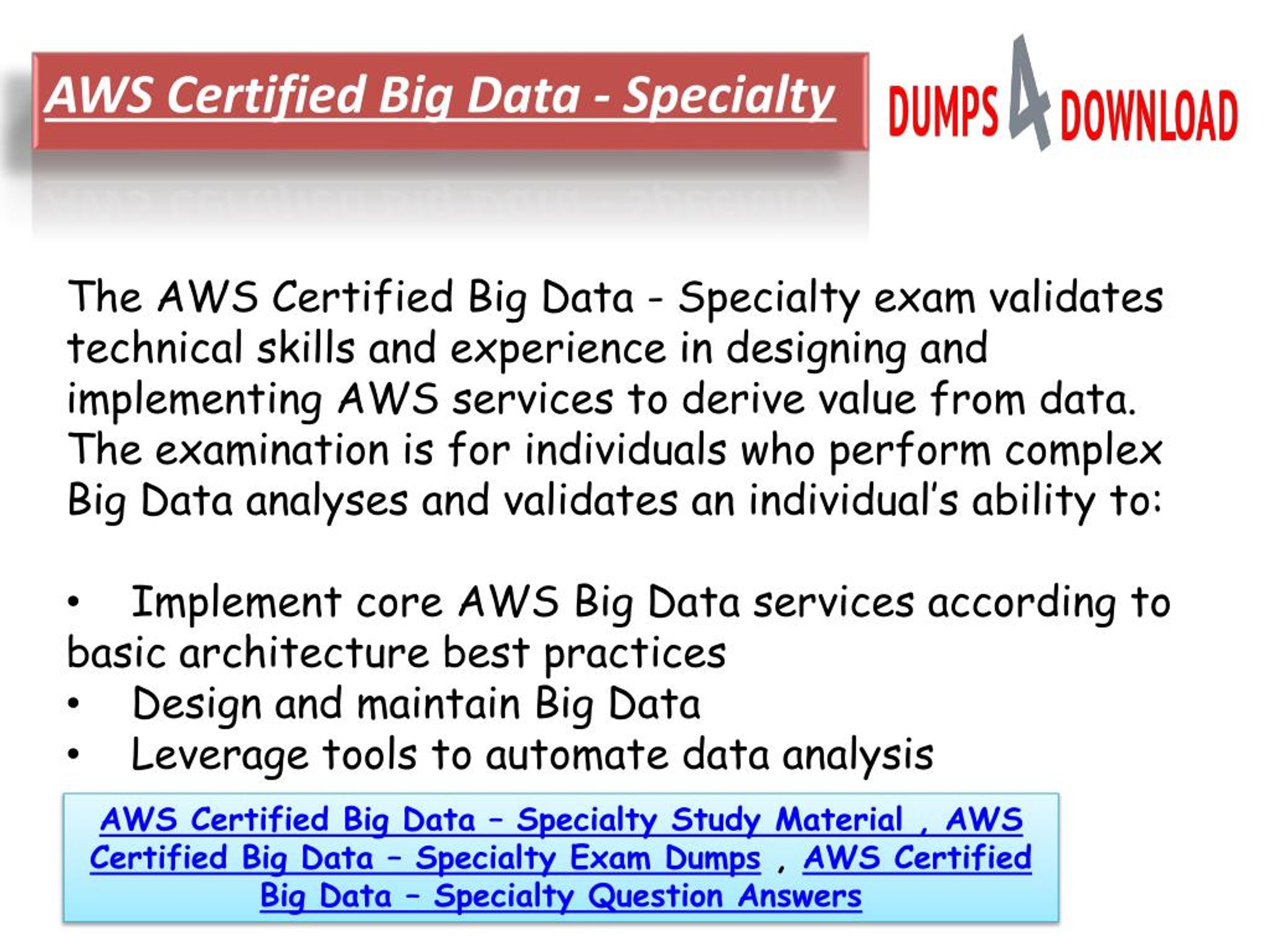 AWS-Certified-Data-Analytics-Specialty Prüfungsaufgaben