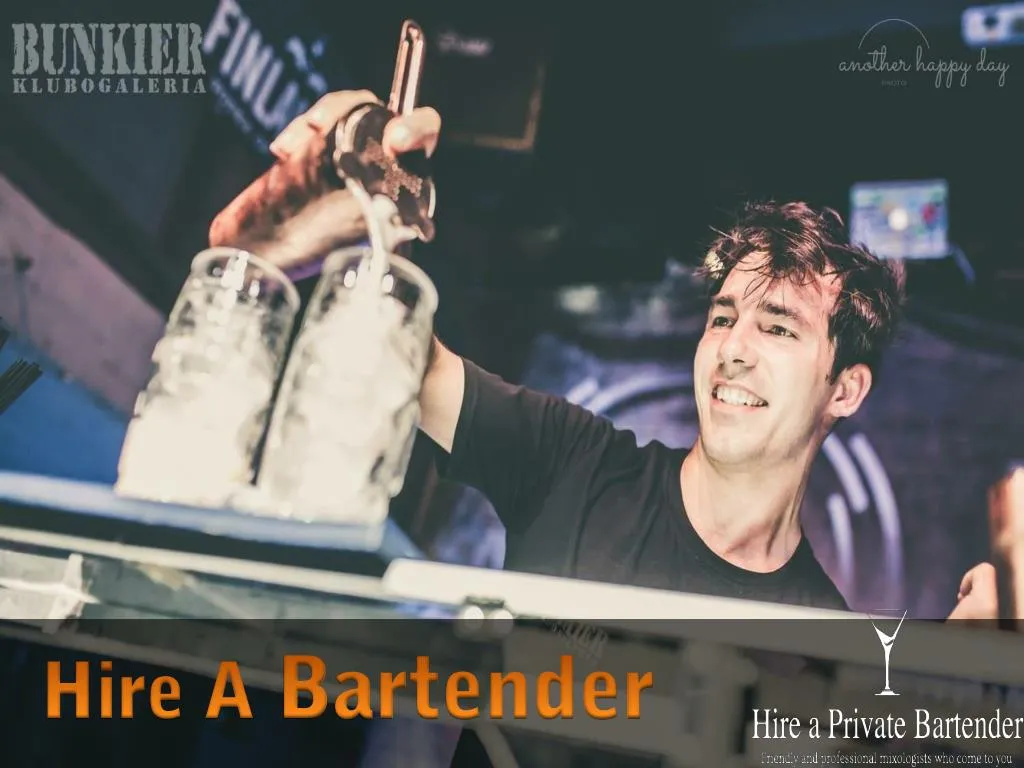 hire a bartender n.