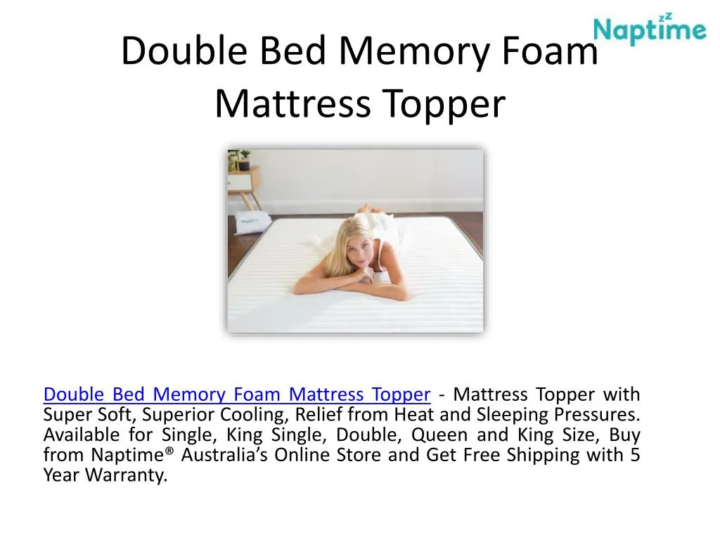 double bed memory foam mattress topper n.