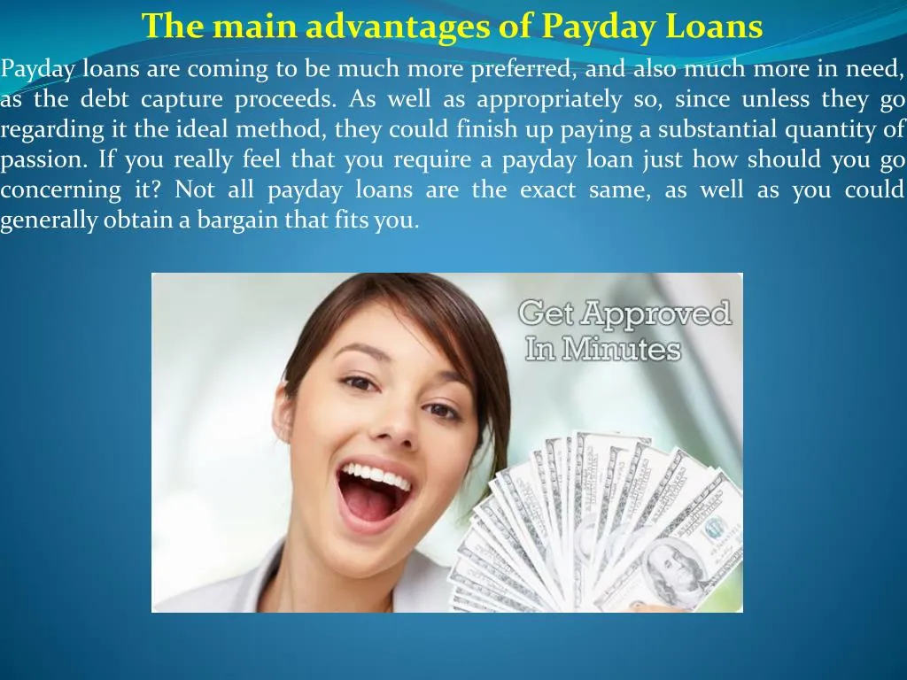 what are payday advance financial loans