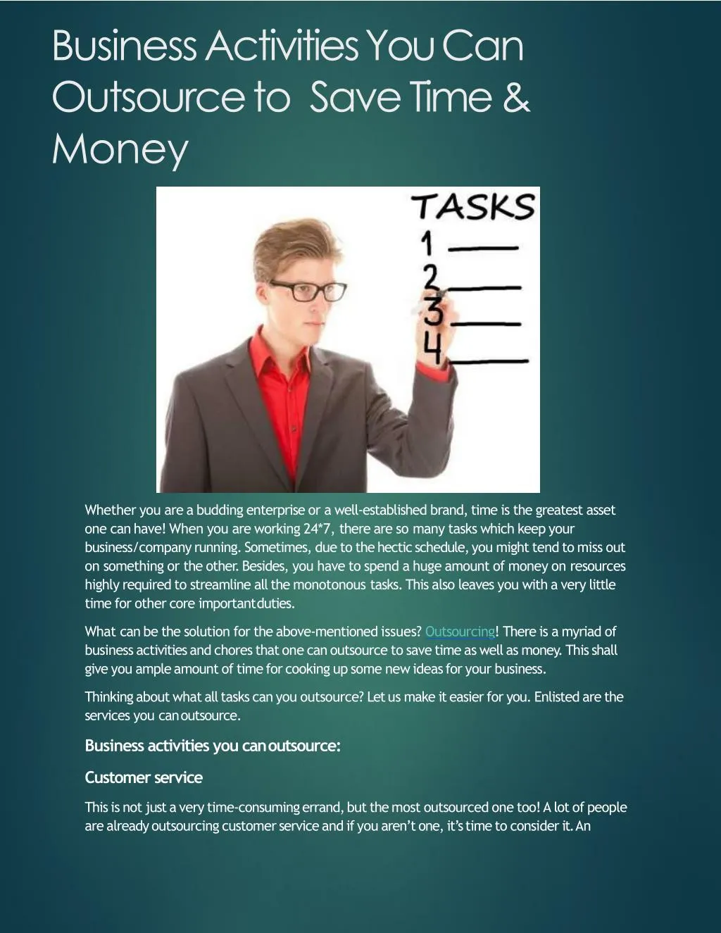 business activities you can outsource to save time money n.