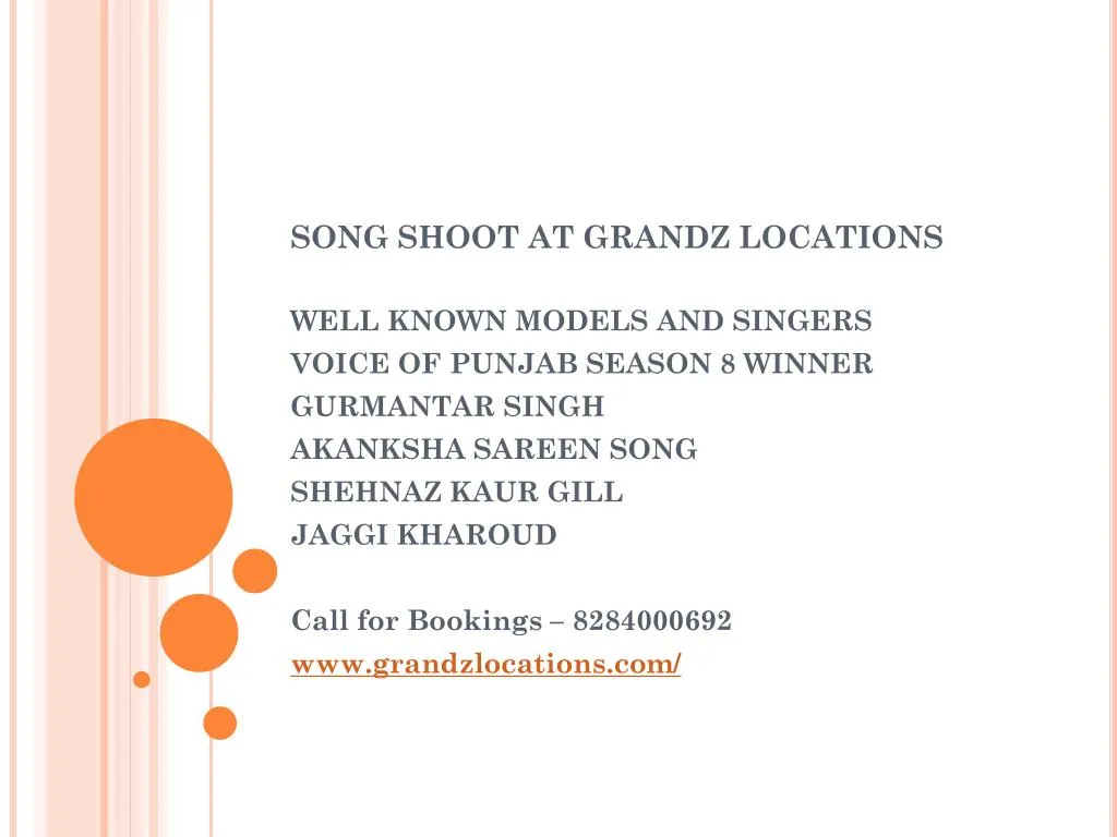 song shoot at grandz locations n.