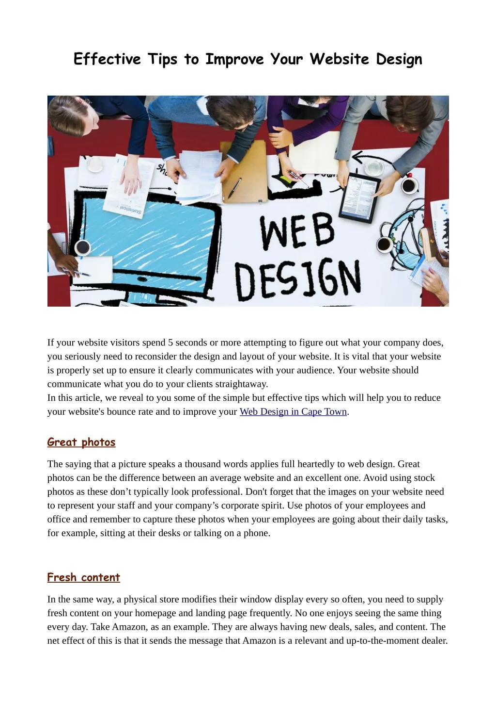 PPT - Effective Tips to Improve Your Website Design PowerPoint ...