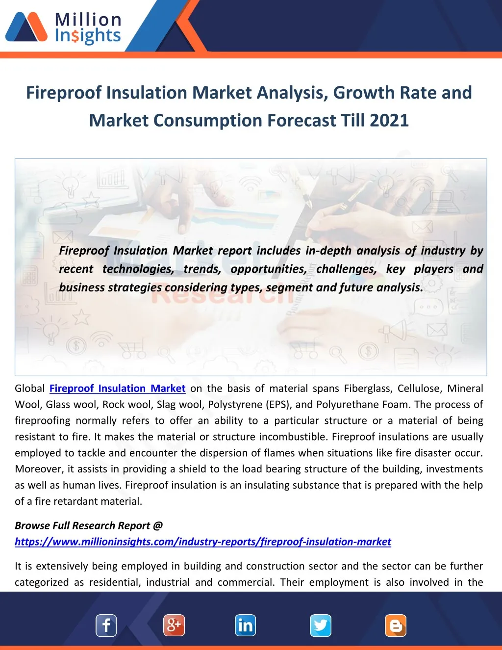 fireproof insulation market analysis growth rate n.