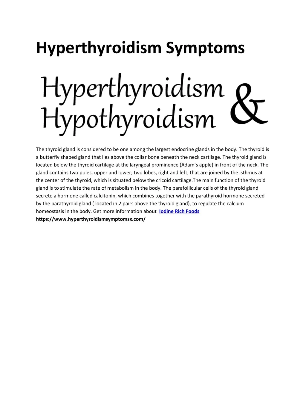 PPT - Hyperthyroid Symptoms PowerPoint Presentation, free download - ID ...