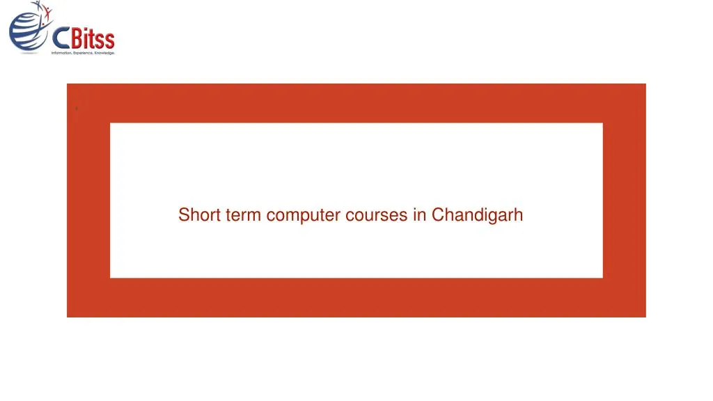 short term computer courses in chandigarh n.