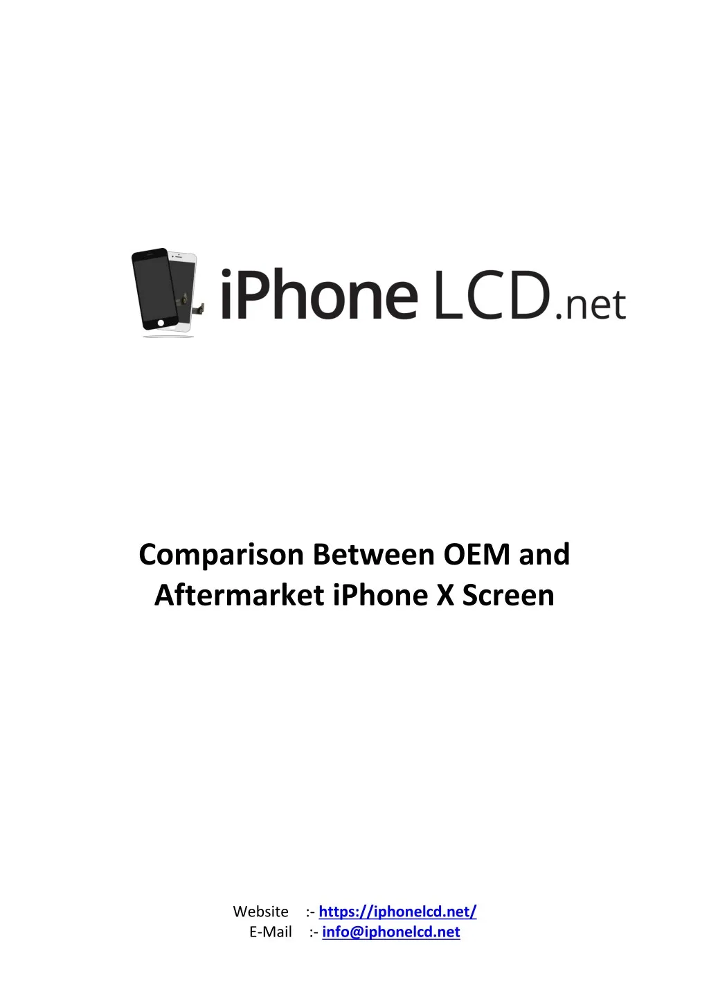 comparison between oem and aftermarket iphone n.