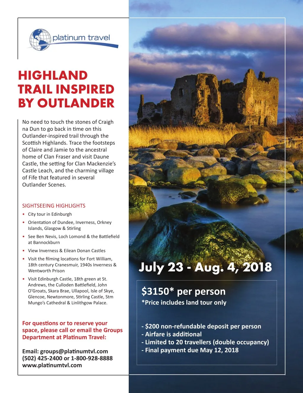 PPT - HIGHLAND TRAIL INSPIRED BY OUTLANDER PowerPoint Presentation ...