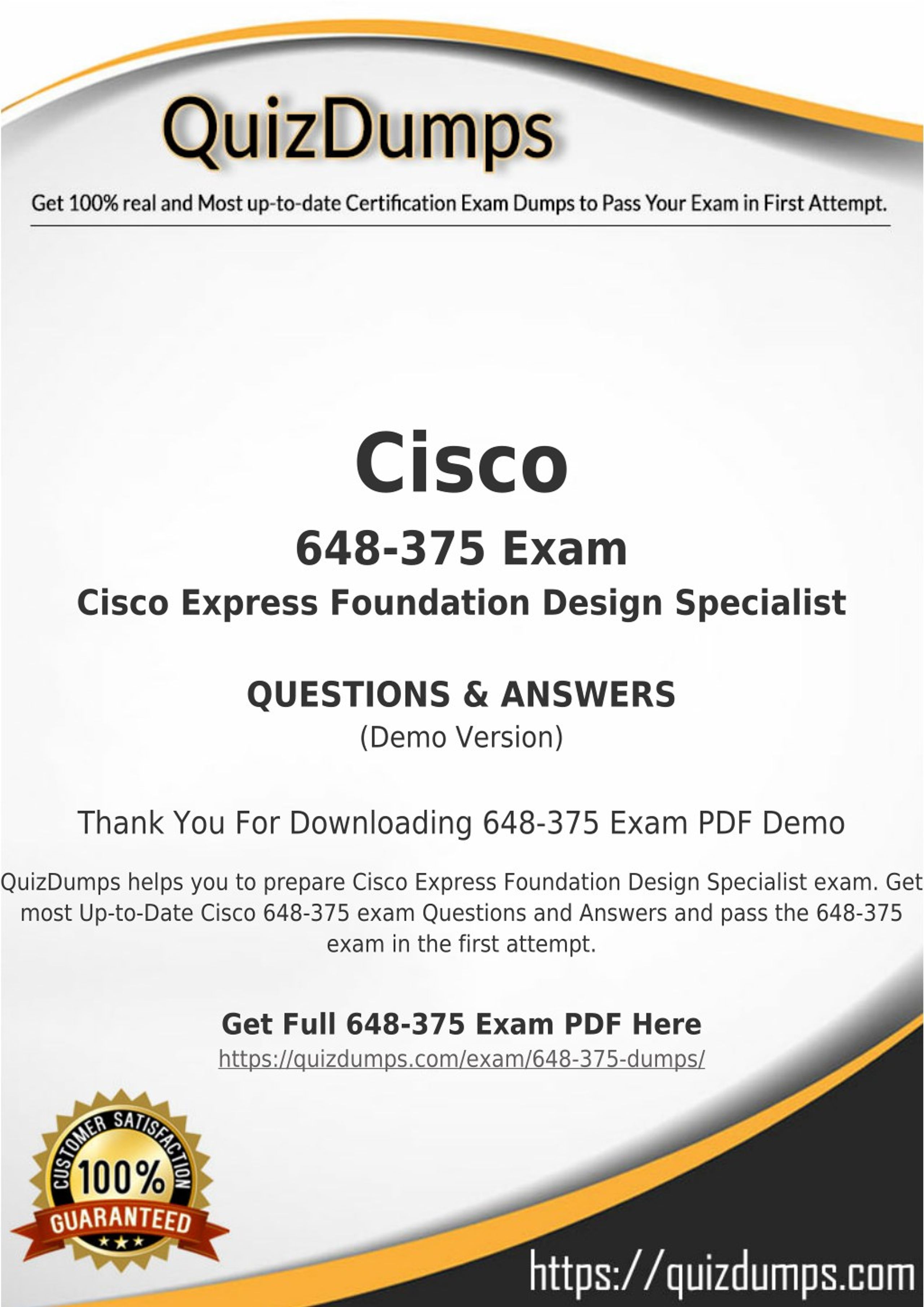 Cisco Best Practice Material For 648-375 Exam Q&A PDF+SIM