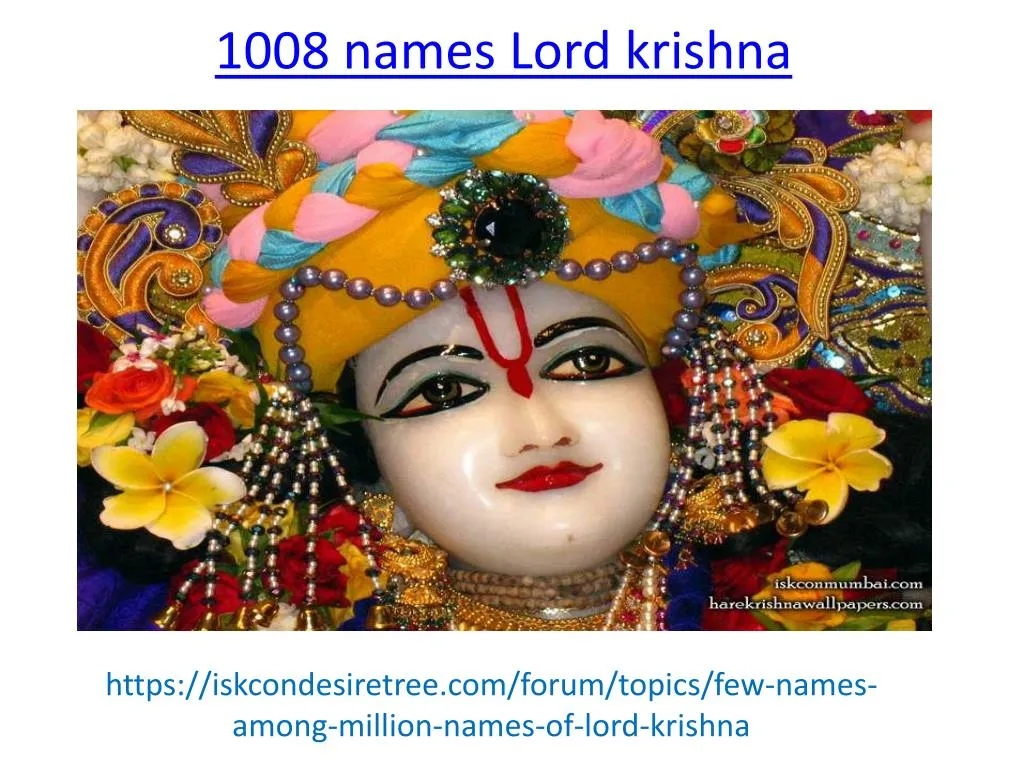 PPT What are 1008 names of Lord krishna PowerPoint Presentation, free