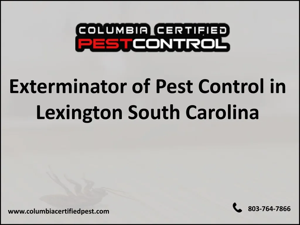exterminator of pest control in lexington south n.