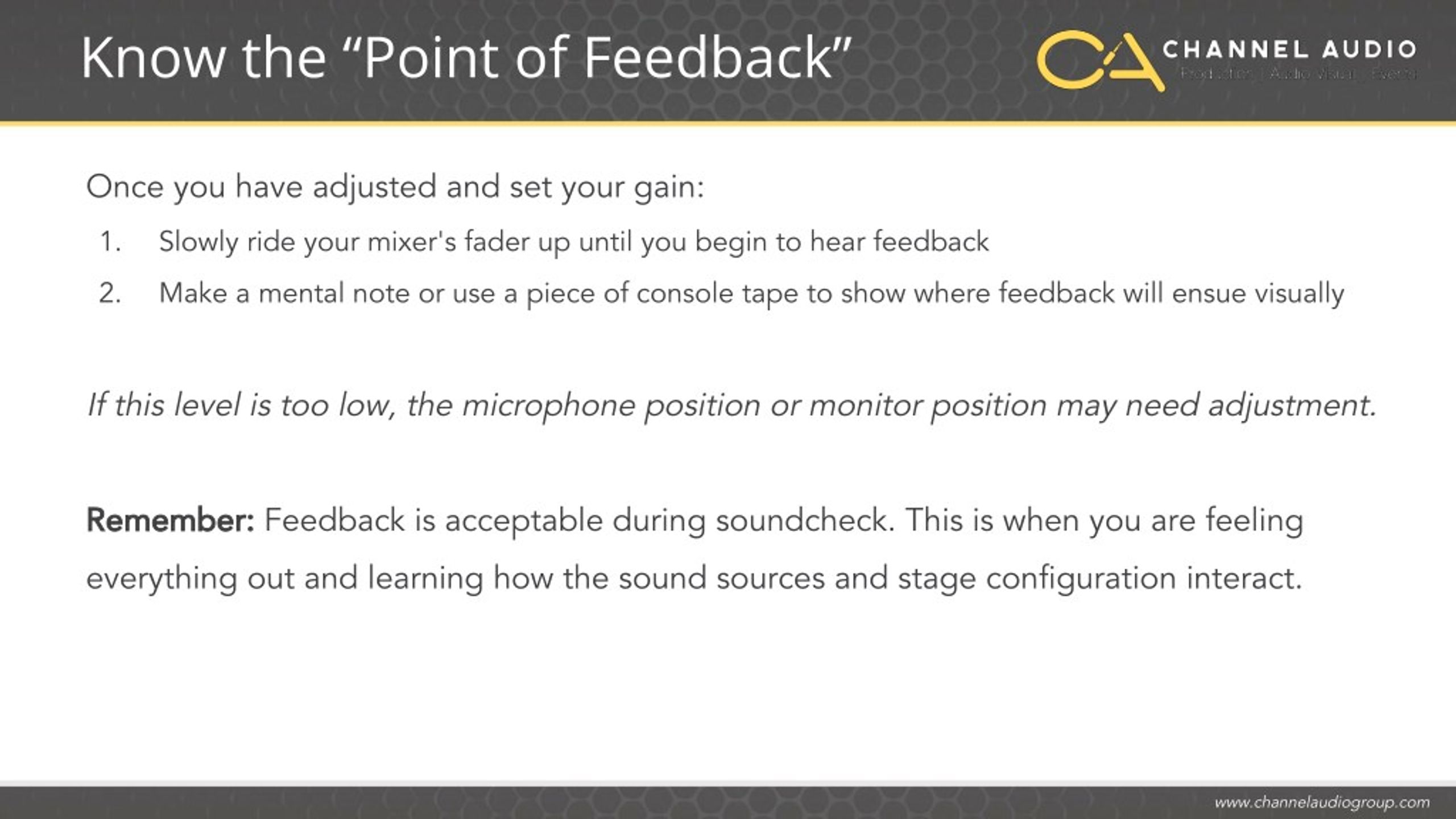 PPT Eliminating Microphone Feedback PowerPoint Presentation, free