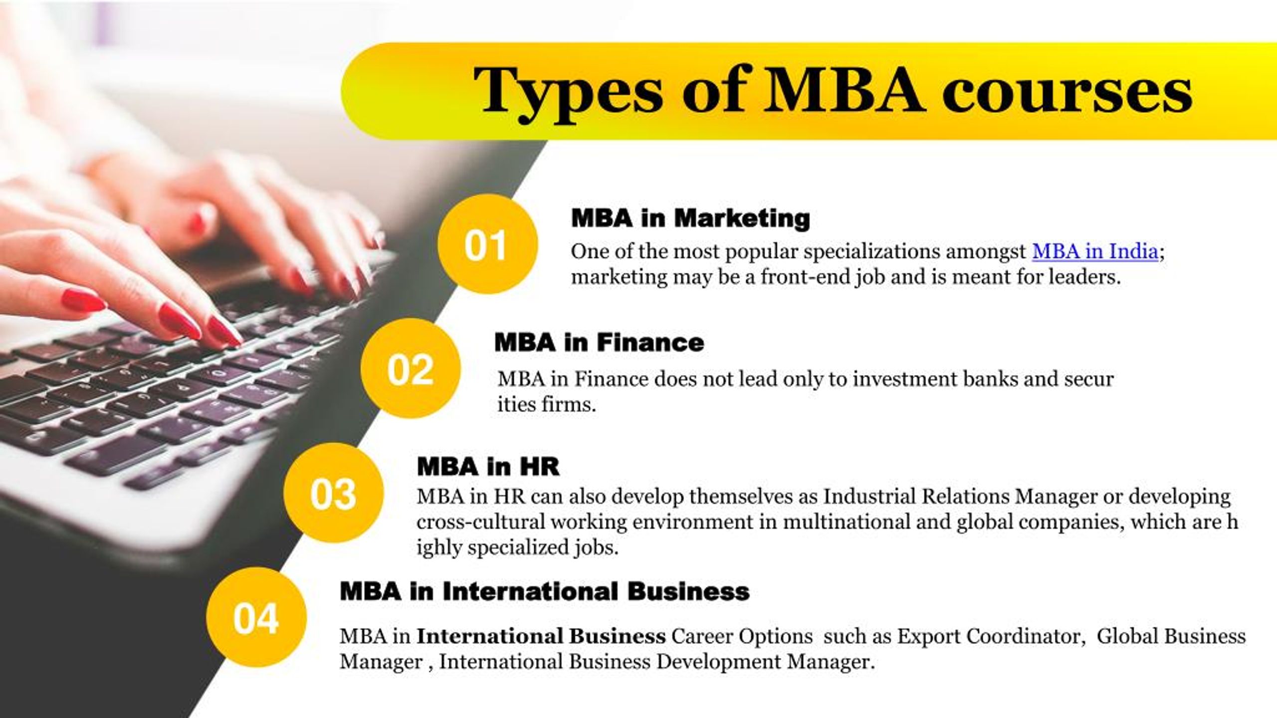 Types Of Mba Courses L 