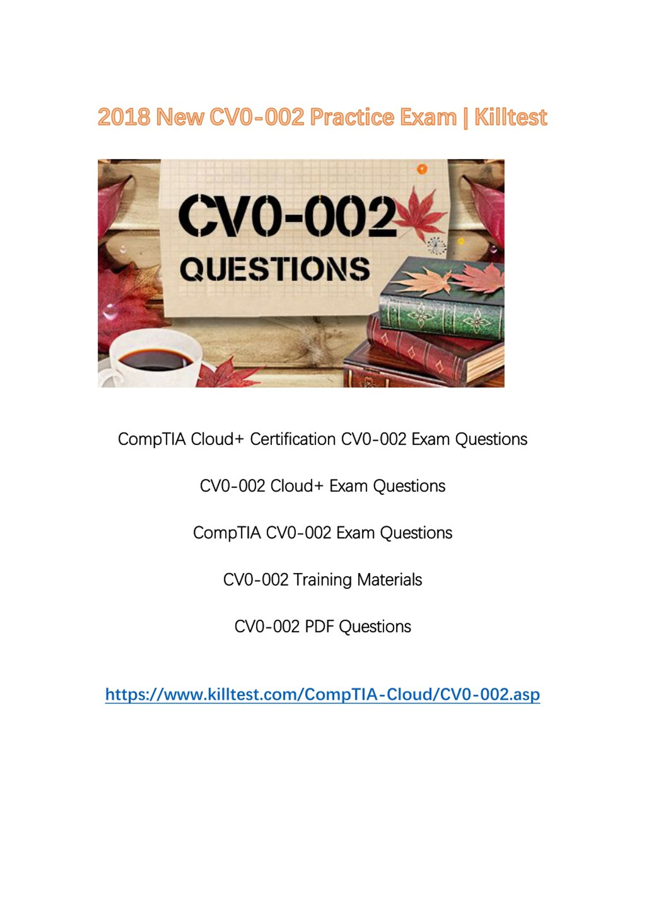 Exam CV0-002 Objectives