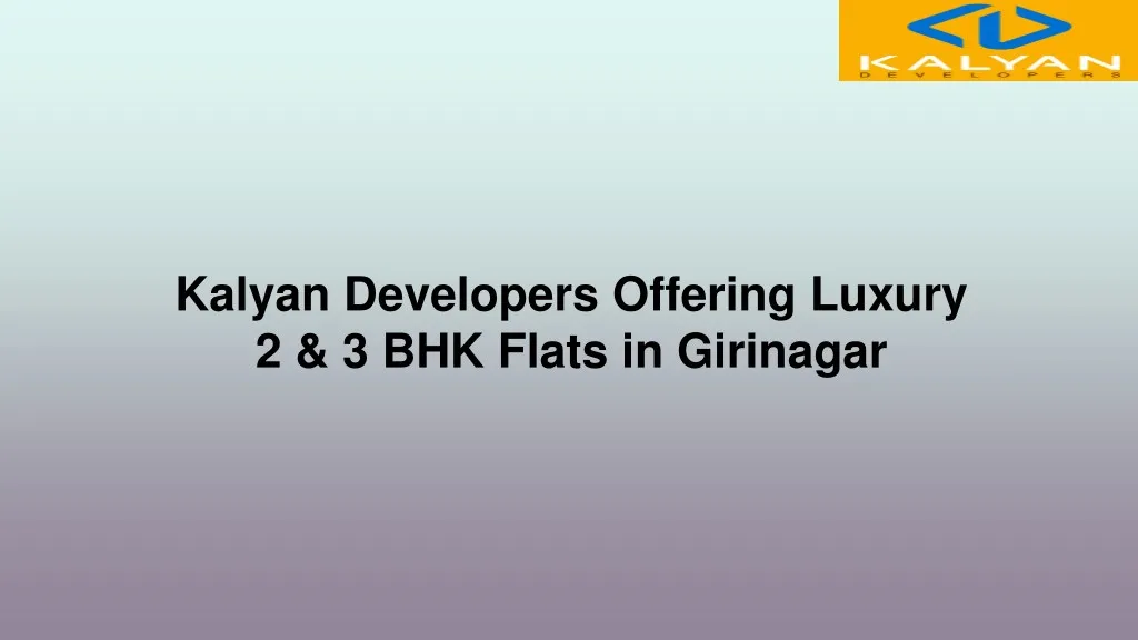 kalyan developers offering luxury 2 3 bhk flats n.