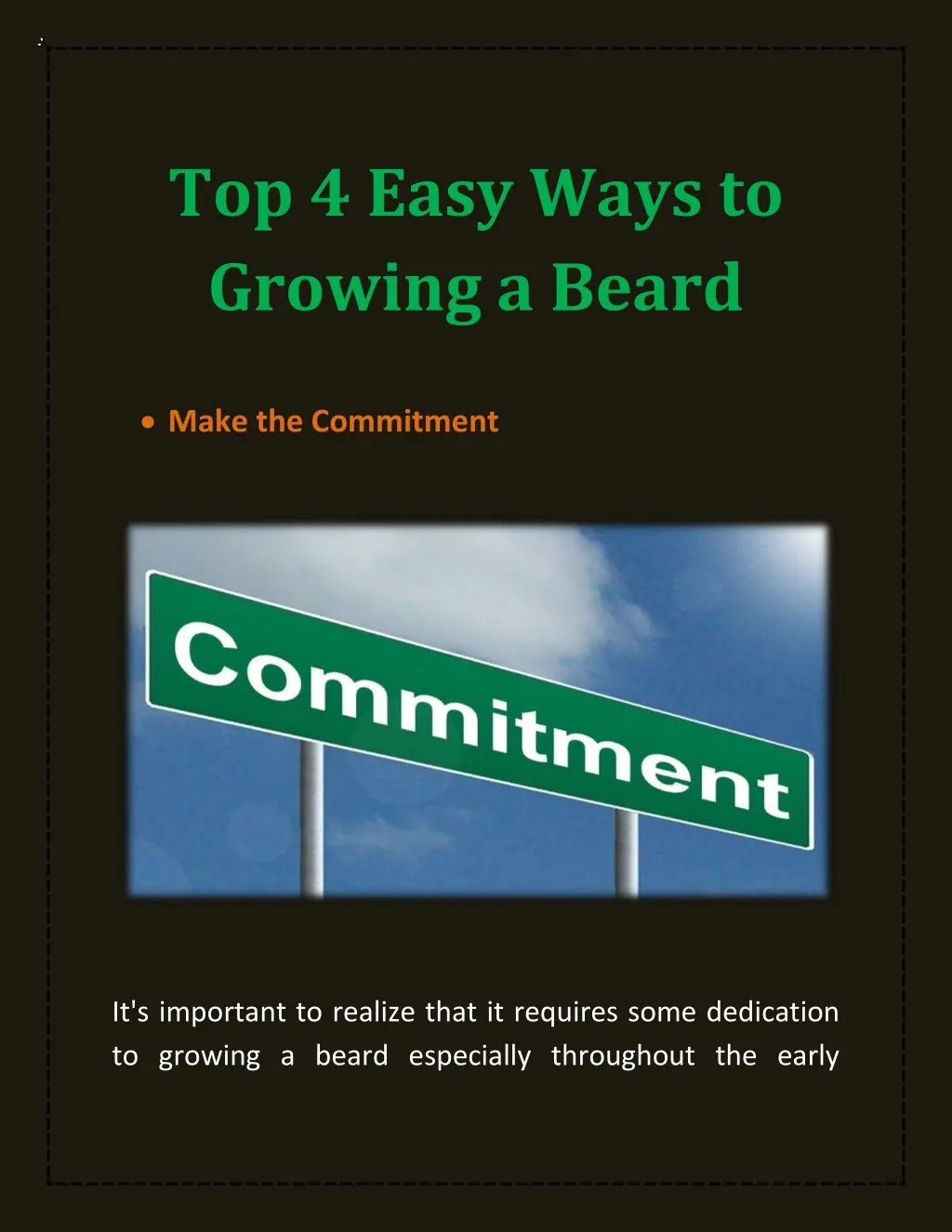 top 4 easy ways to growing a beard n.