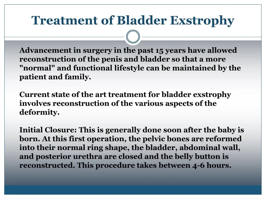 bladder exstrophy in adults