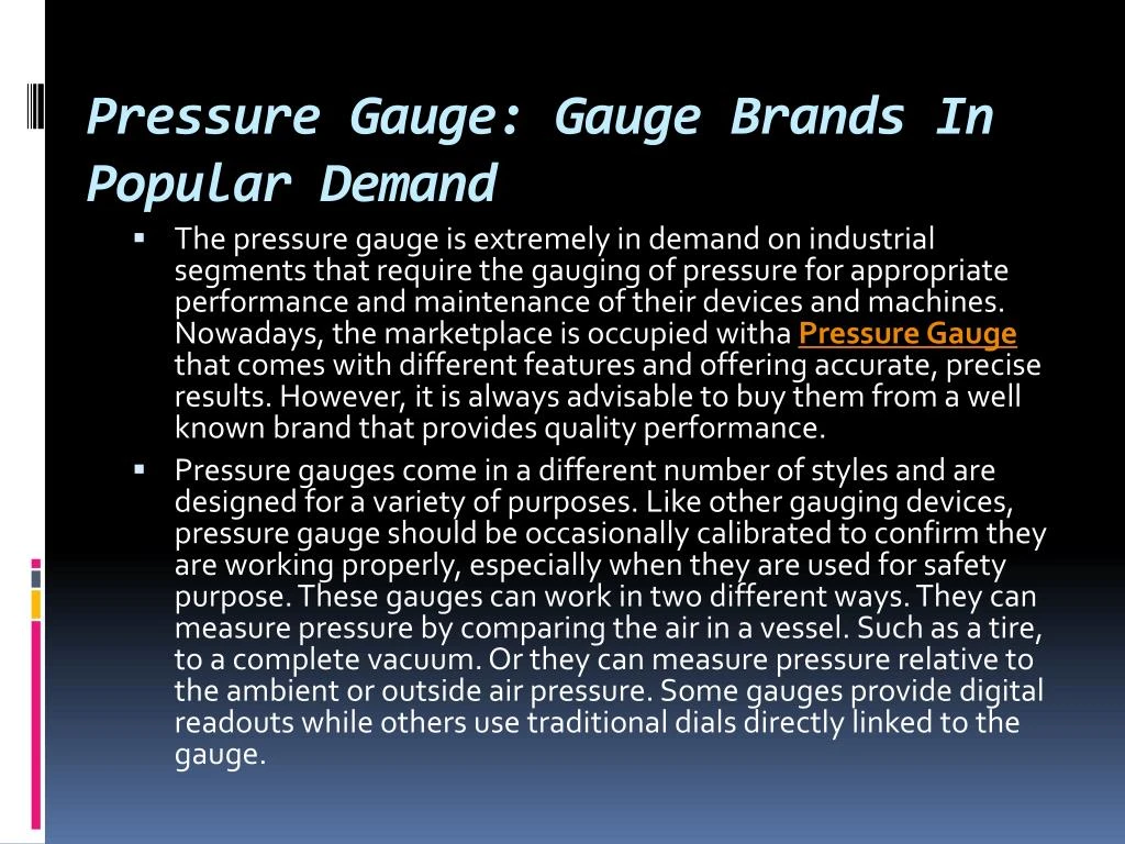 pressure gauge gauge brands in popular demand n.