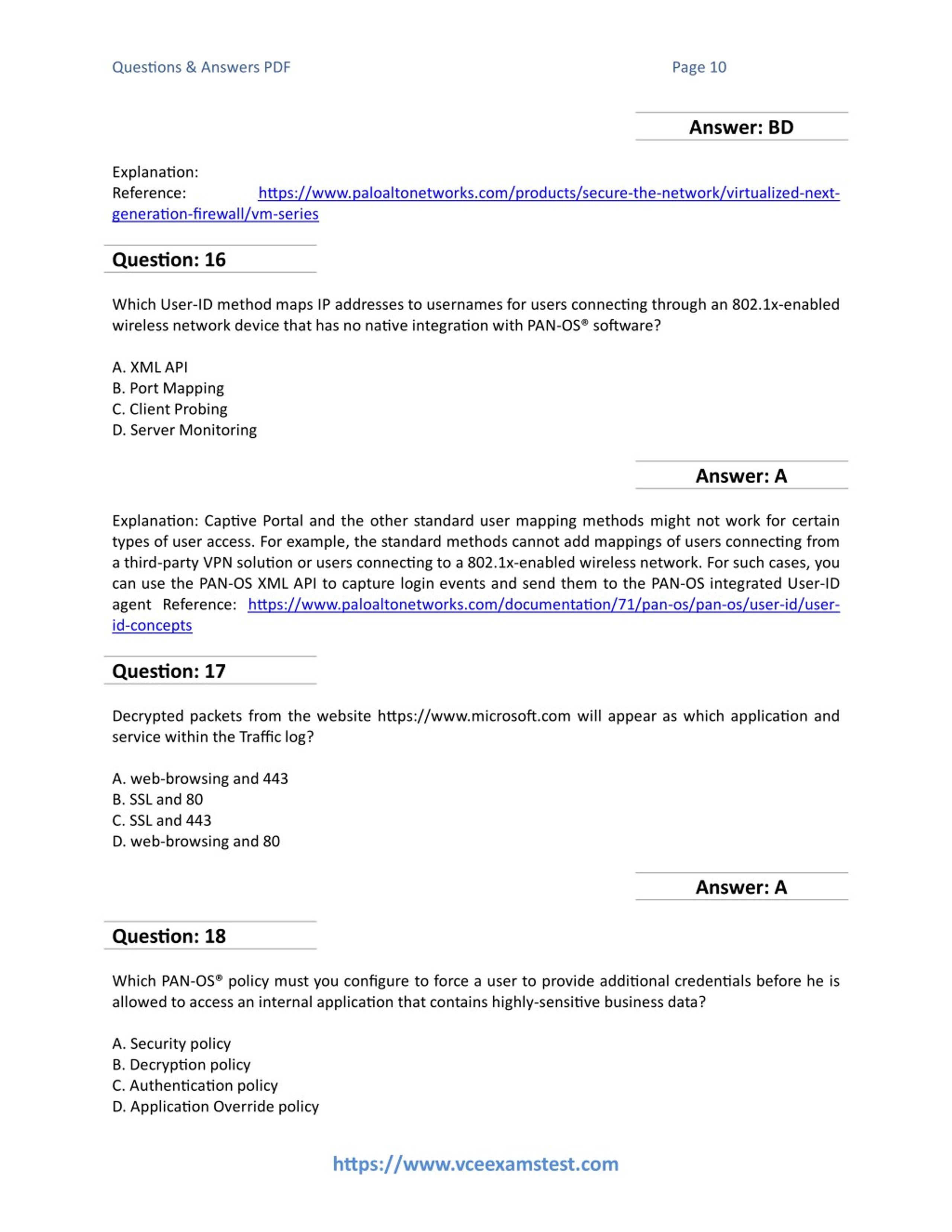 PPT - Get Paloalto Networks PCNSE (PAN OS 8.0) VCE Exam PDF 2018 Sns-Brigh10