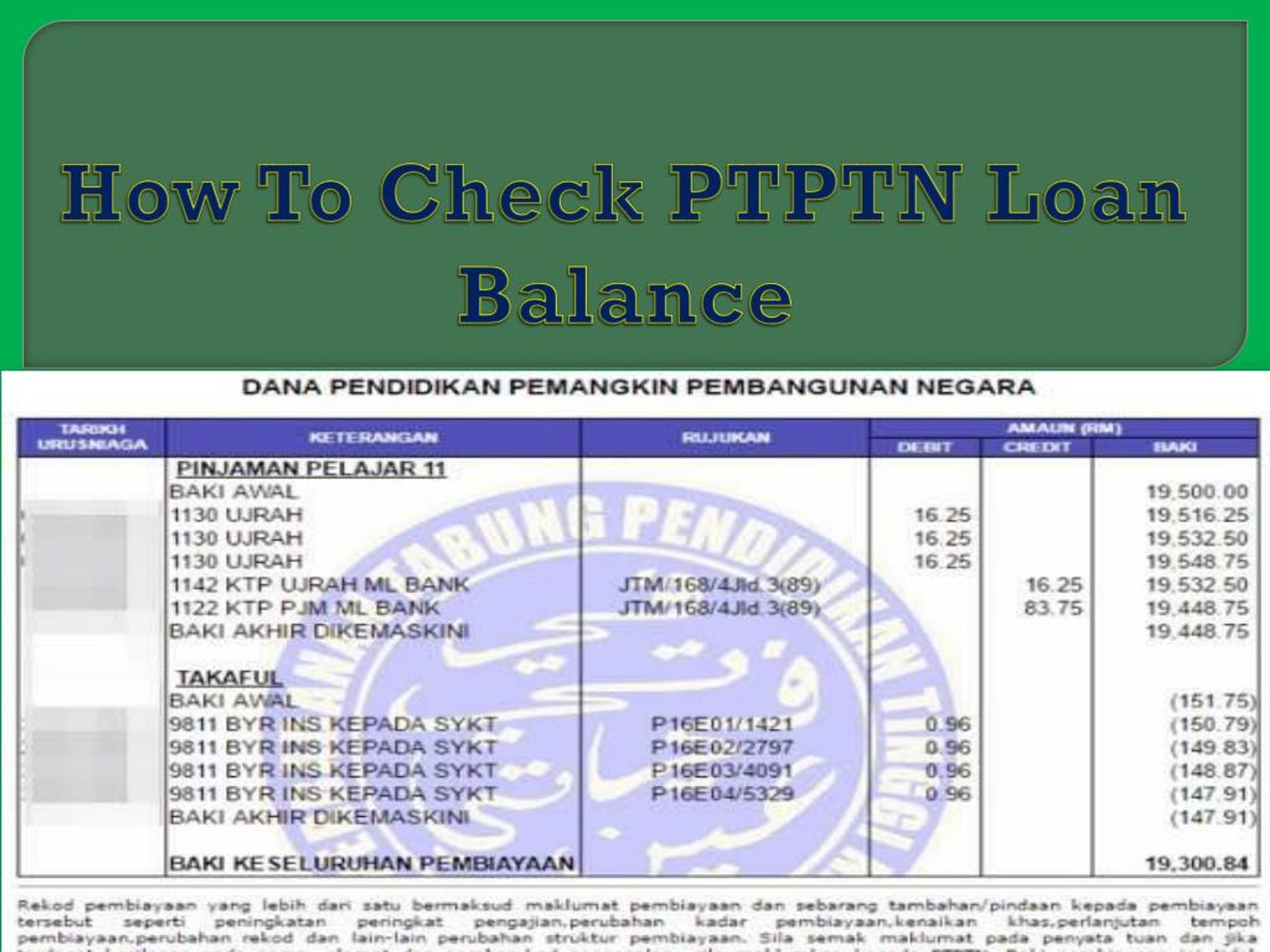 Ppt How To Check Ptptn Loan Balance Powerpoint Presentation Free Download Id 7932920