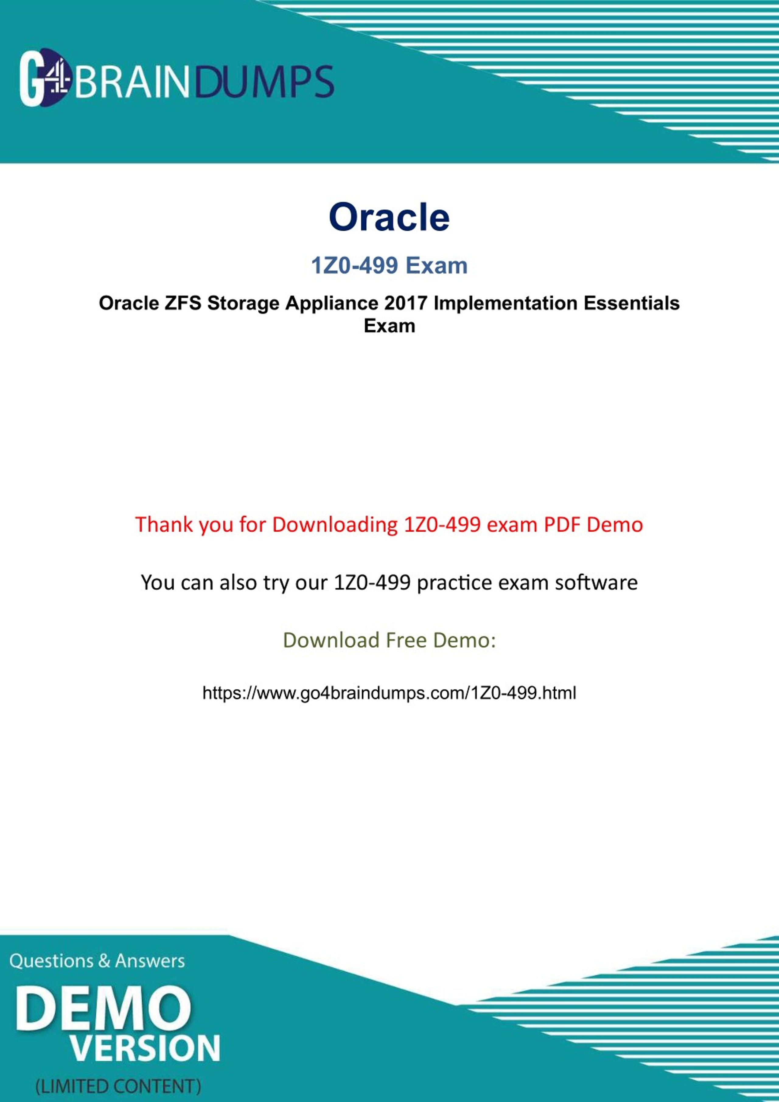 Ppt 100 Guarantee With Latest Oracle 1z0 499 Exam Braindumps Powerpoint Presentation Id