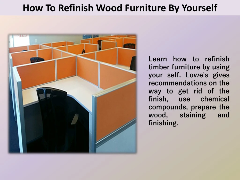 how to refinish wood furniture by yourself n.