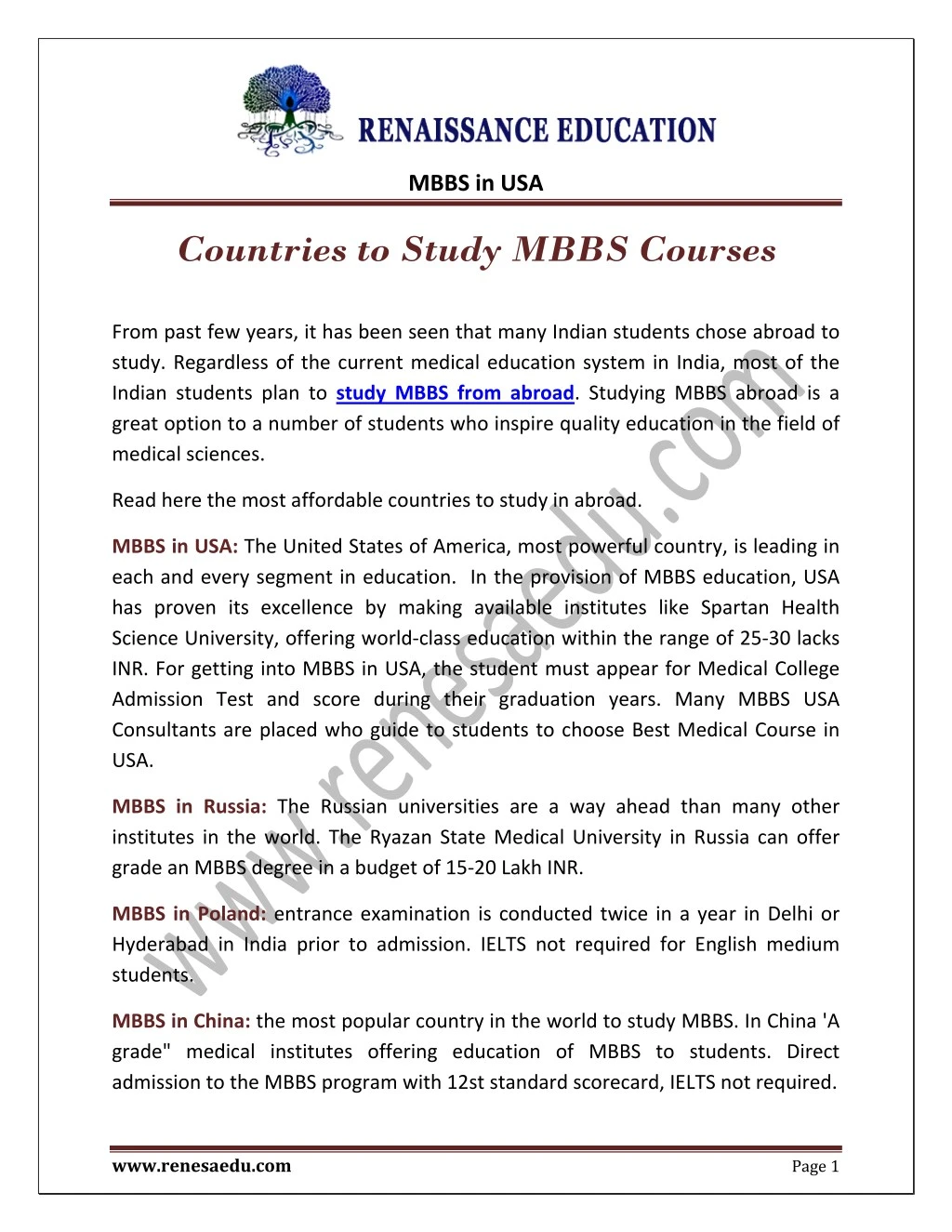Ppt Study Mbbs Courses In Usa Powerpoint Presentation Free