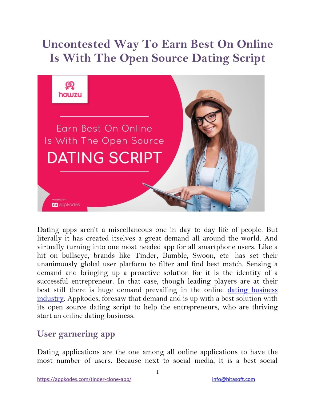 open source dating app