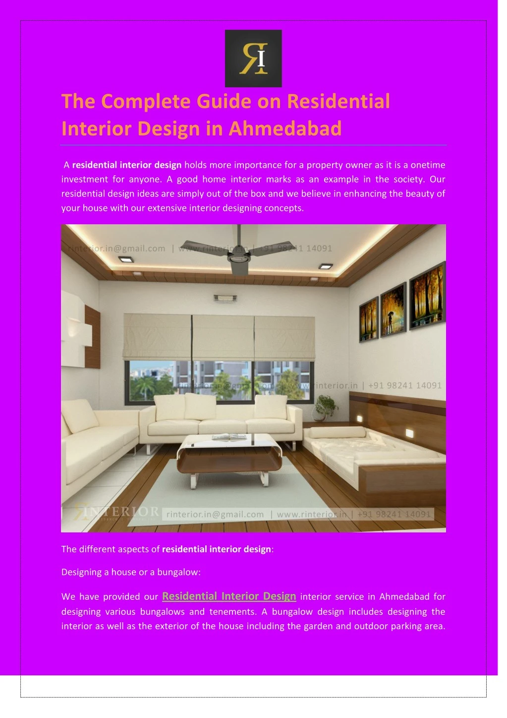 Ppt The Complete Guide On Residential Interior Design In