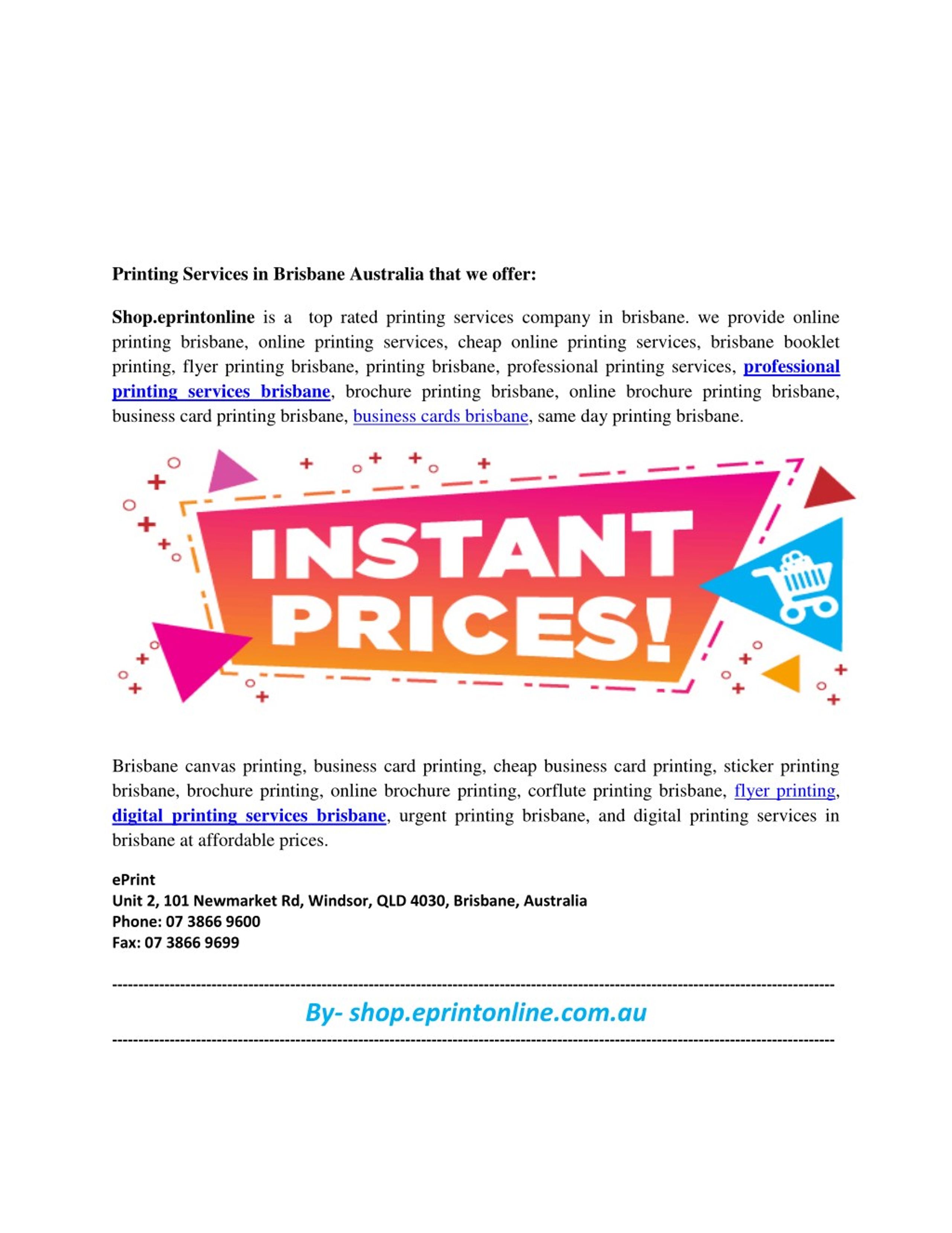 PPT - Online Printing Brisbane PowerPoint Presentation, free download