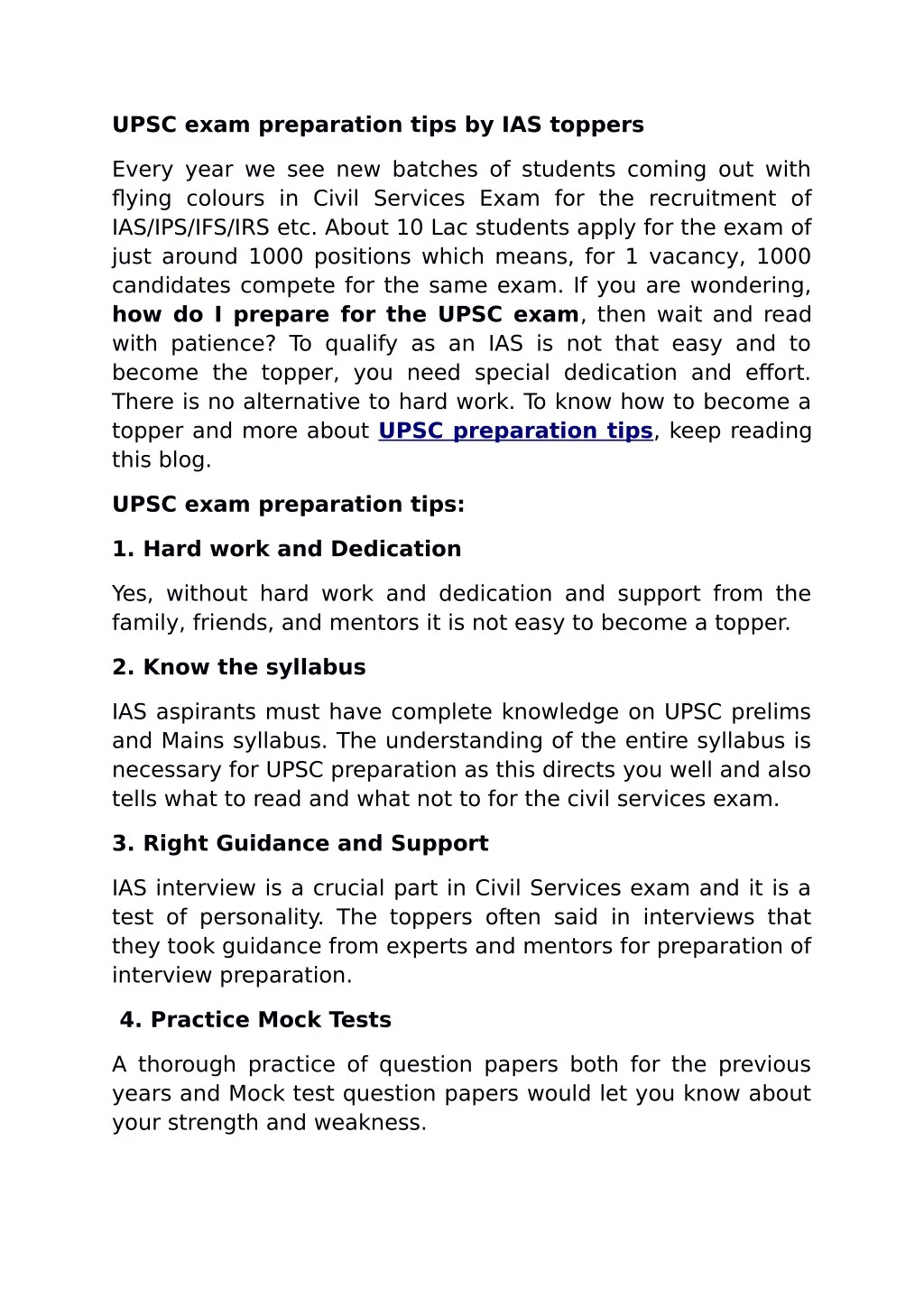upsc exam preparation tips by ias toppers n.