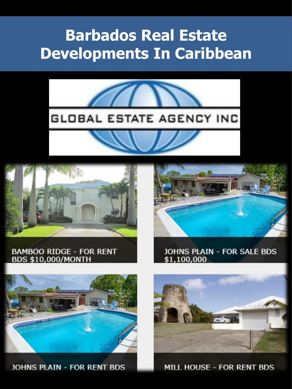 PPT Barbados Real Estate Developments In Caribbean PowerPoint